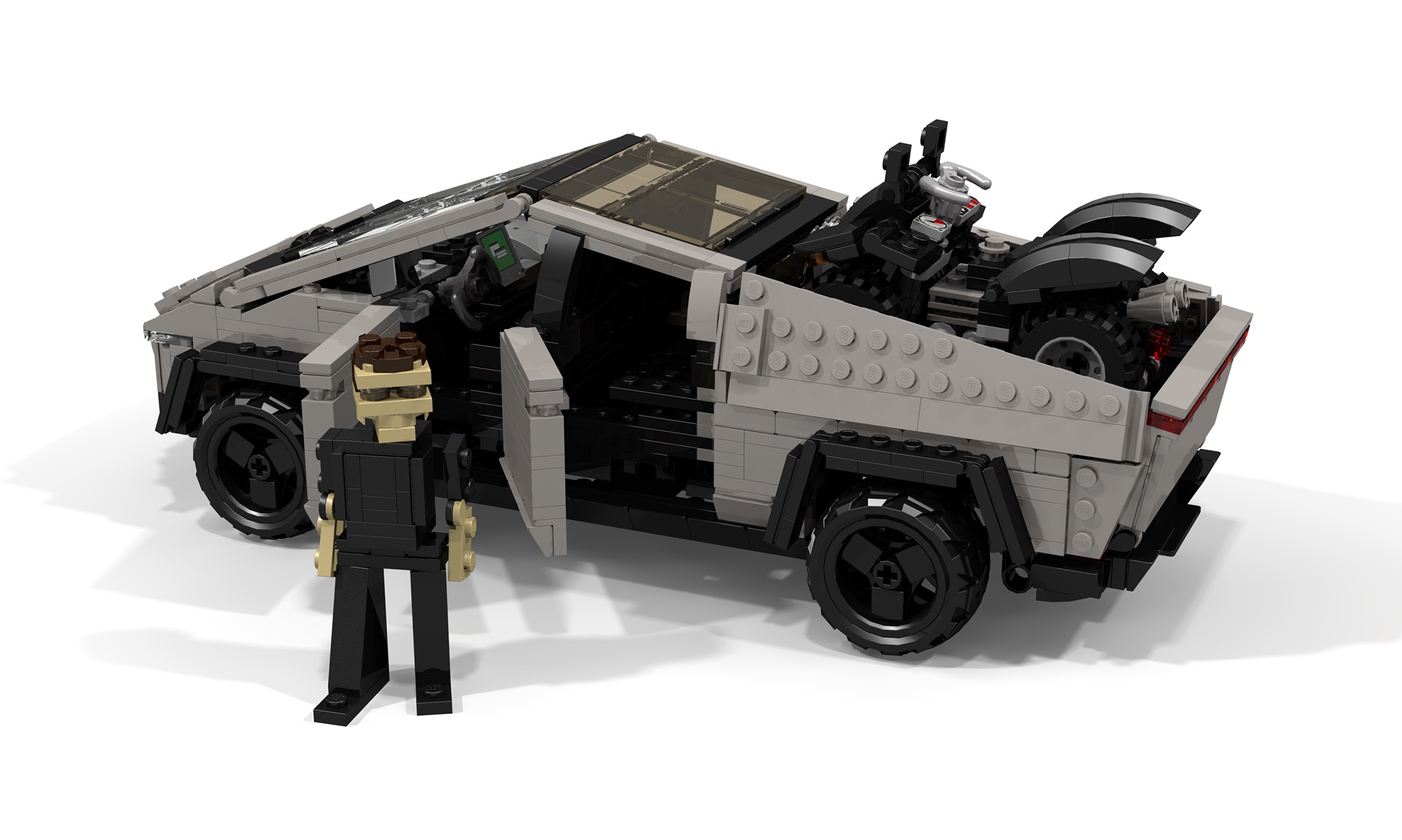 cybertruck lego set brickworms