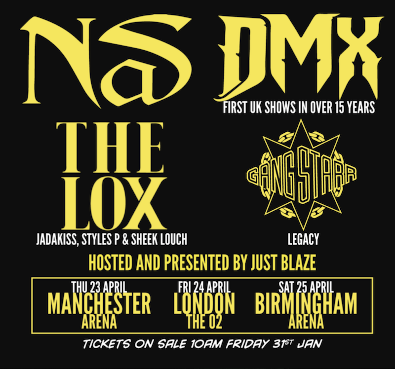 gods rap Gods of Rap Tour returns with Nas, DMX, Gang Starr, and The Lox