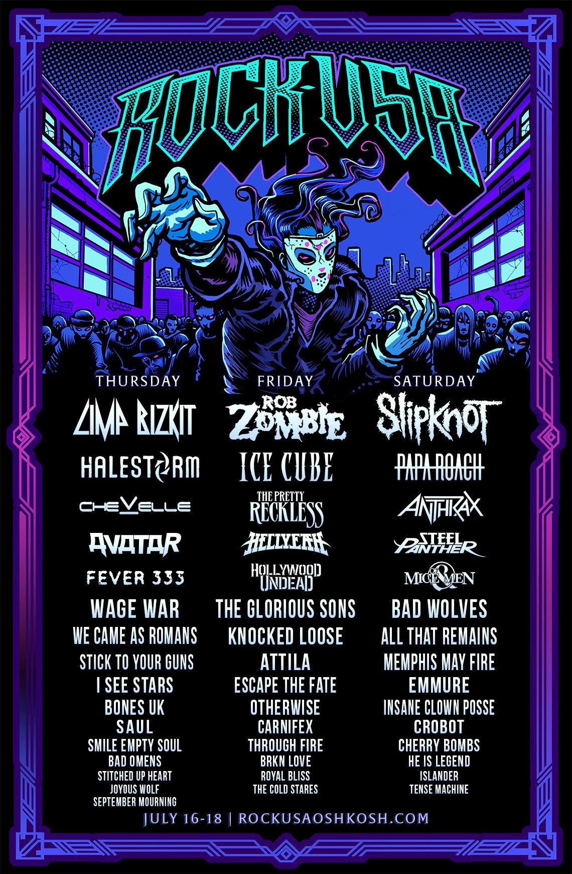 Rock USA 2020 poster