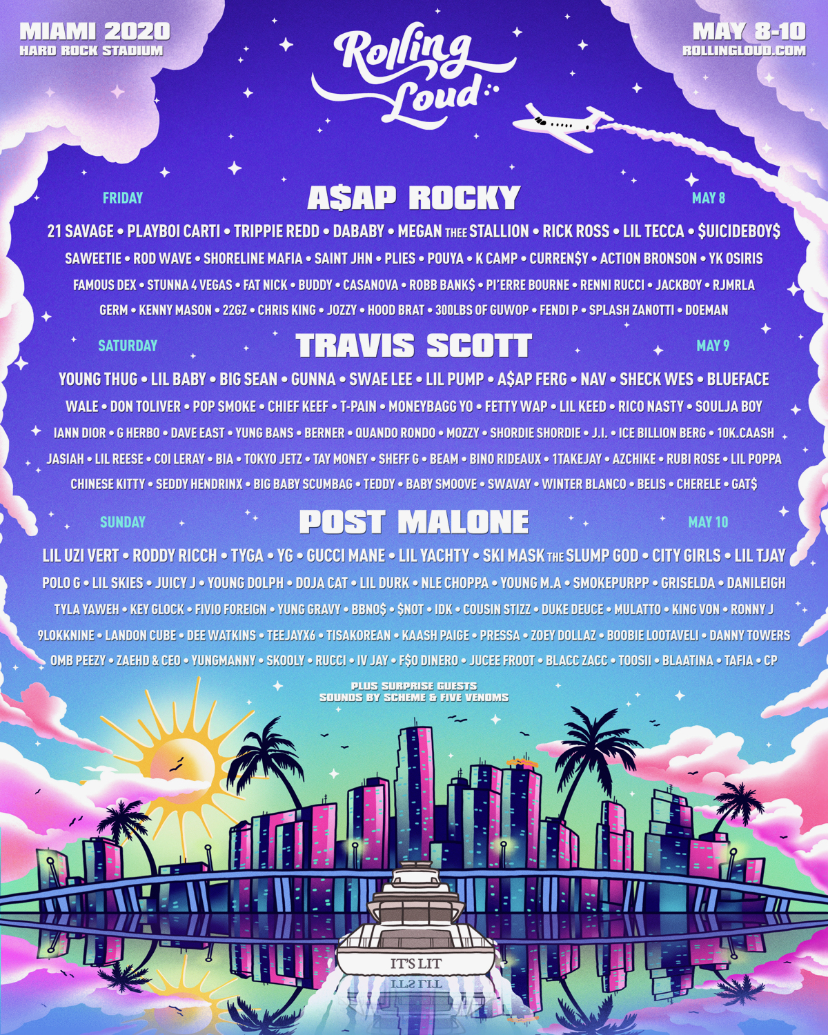 Rolling Loud 2020 Miami lineup