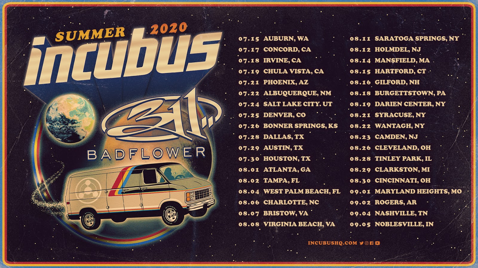 Incubus 311 tour