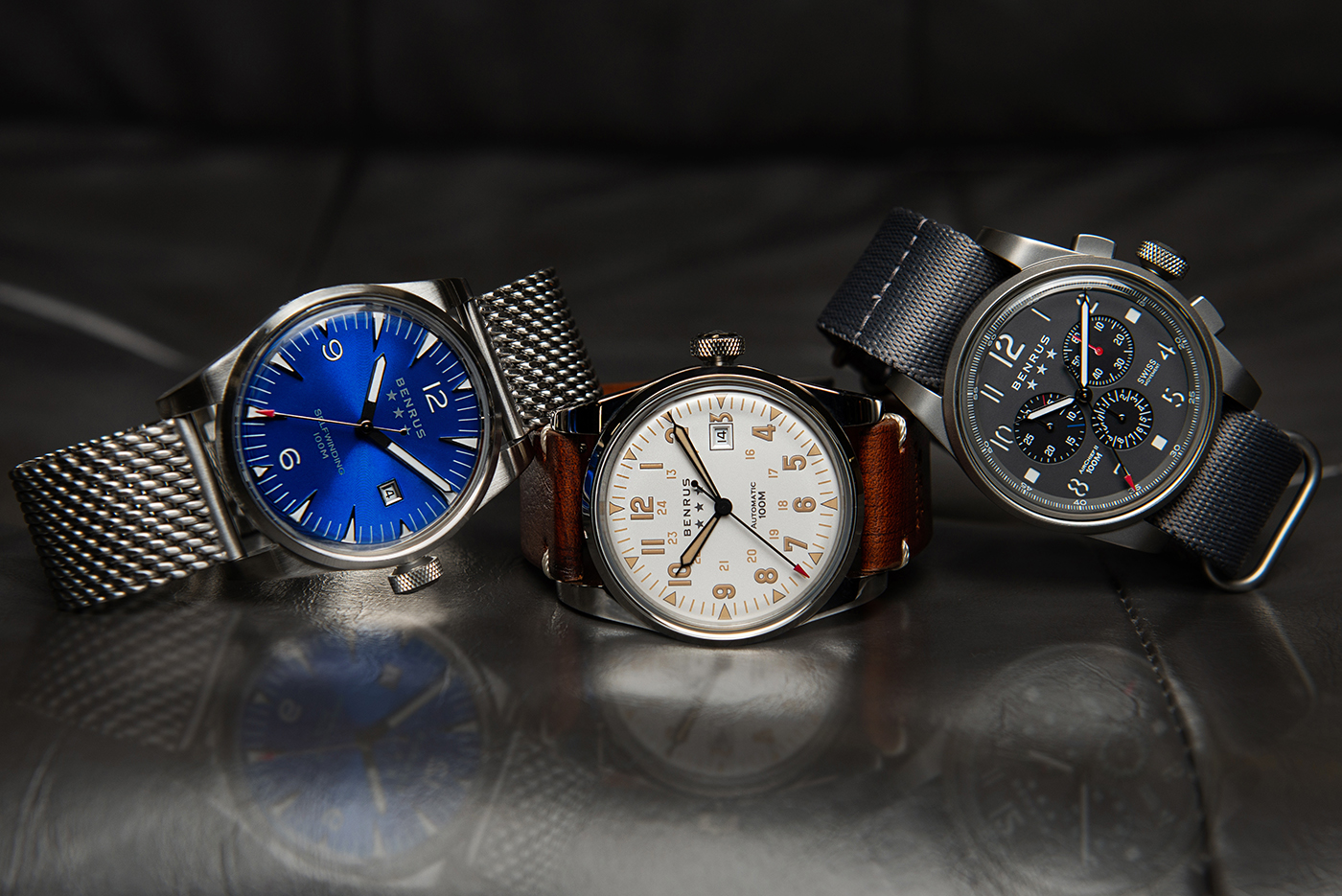 American Watchmaker Benrus Relaunches With Three New Models Watch Releases 
