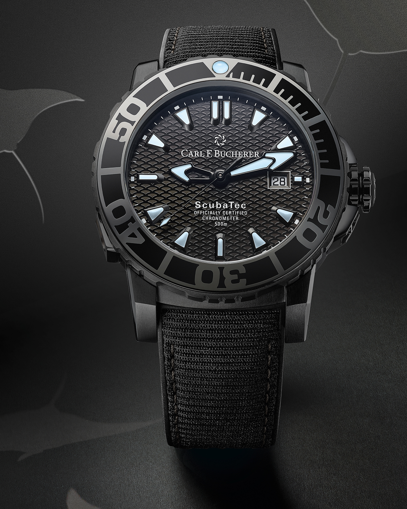 Carl F. Bucherer Introduces New Monochrome Patravi ScubaTec Black Watch Releases 