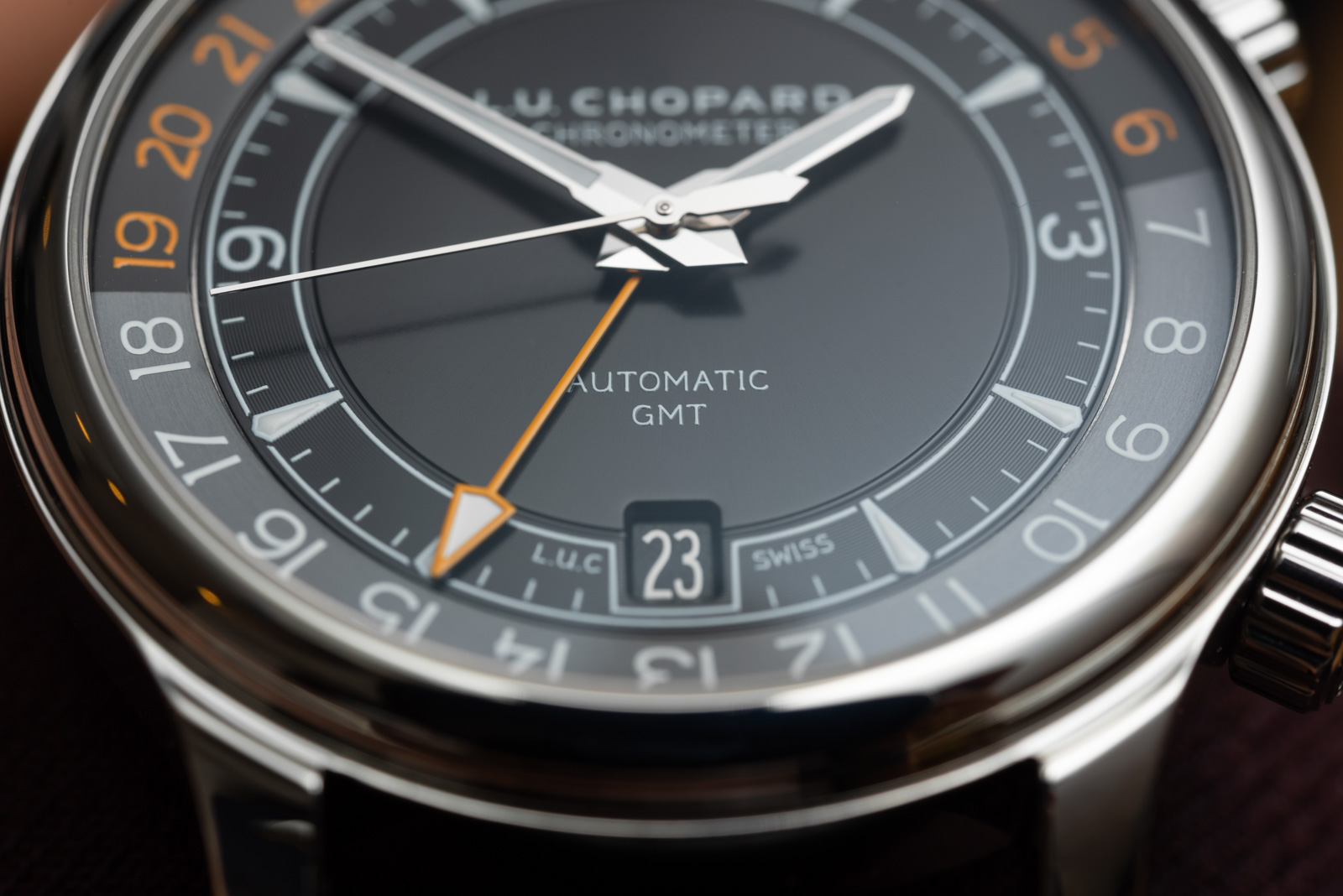 Chopard L.U.C GMT One Stainless Steel Watch Review Wrist Time Reviews 