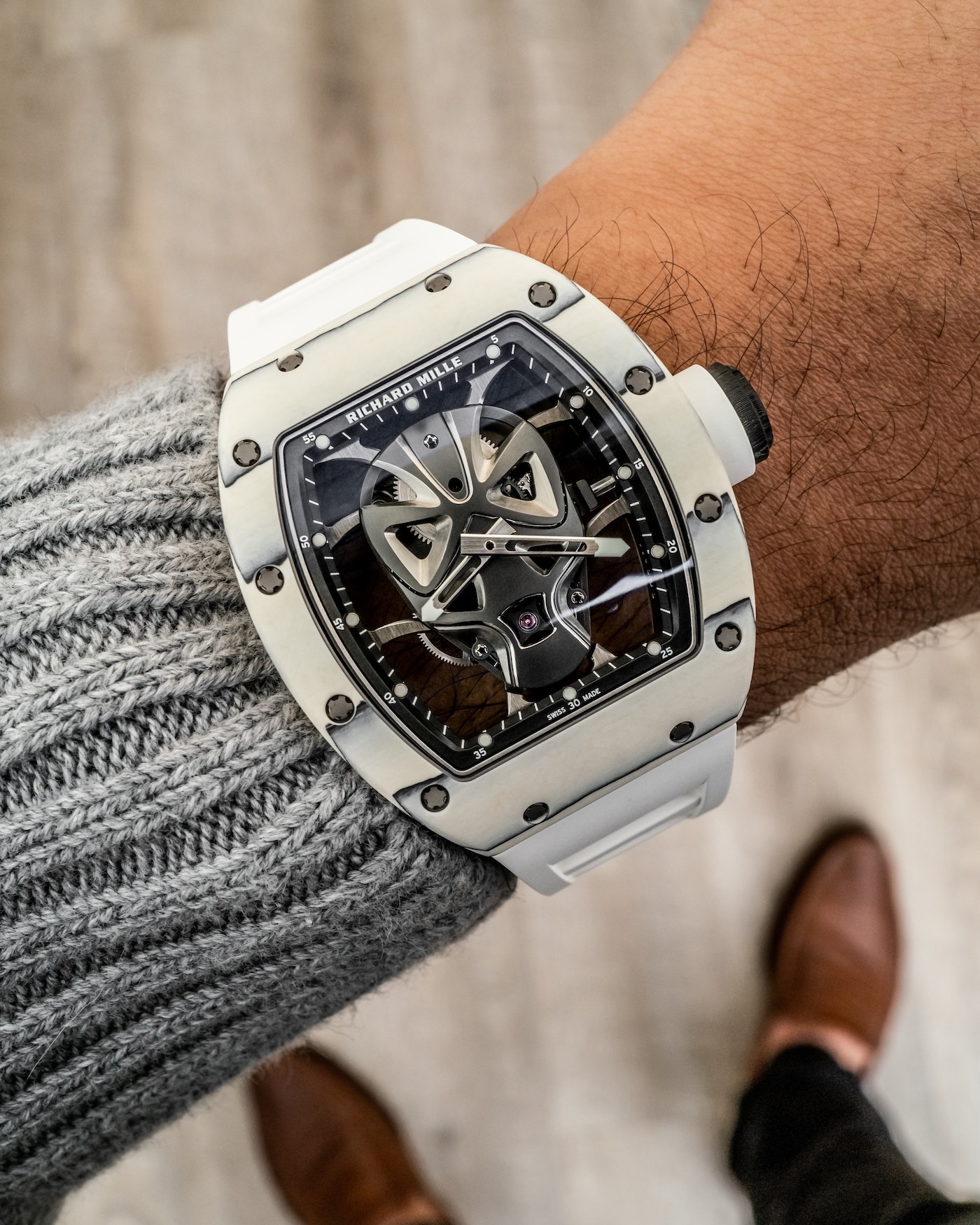 Hands-On: The $700,000 Richard Mille RM 52-06 Tourbillon Skull Watch Hands-On 