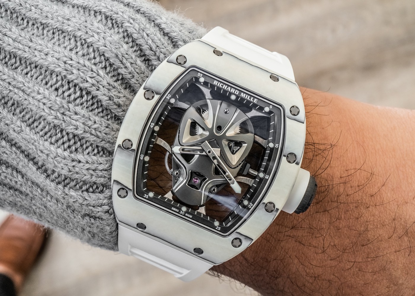 Hands-On: The $700,000 Richard Mille RM 52-06 Tourbillon Skull Watch Hands-On 