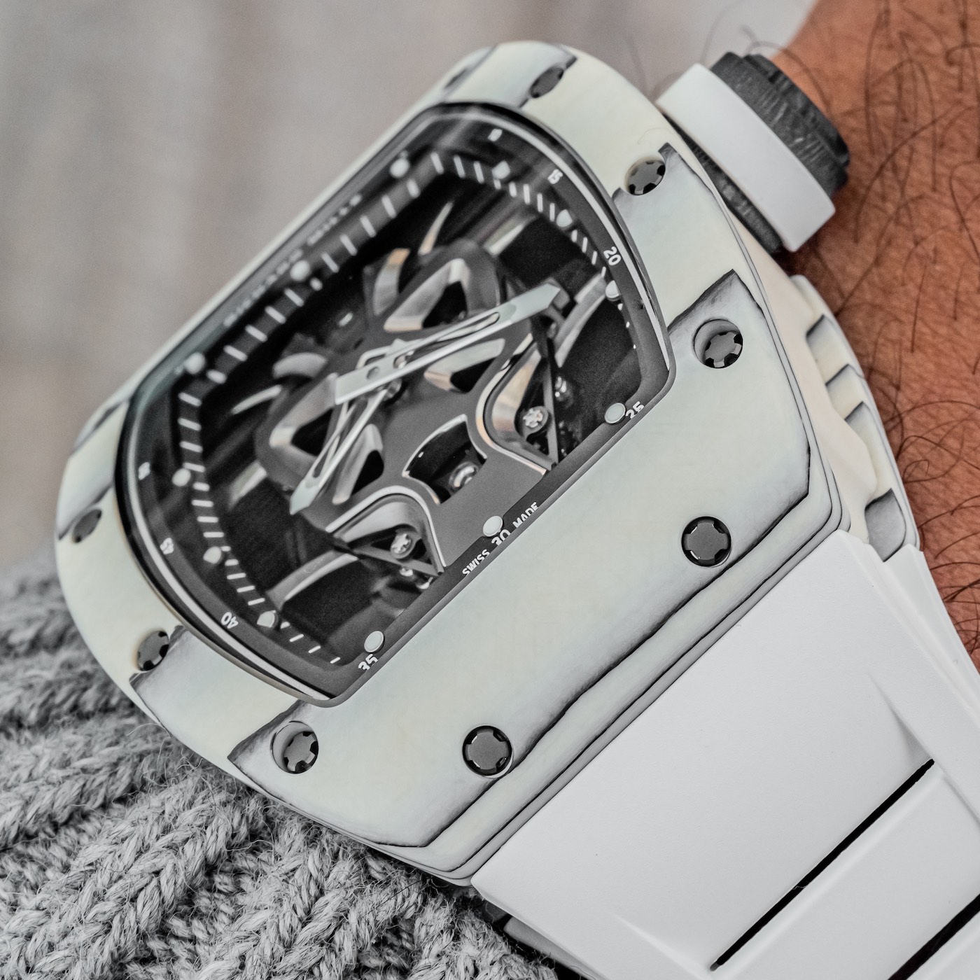 Hands-On: The $700,000 Richard Mille RM 52-06 Tourbillon Skull Watch Hands-On 