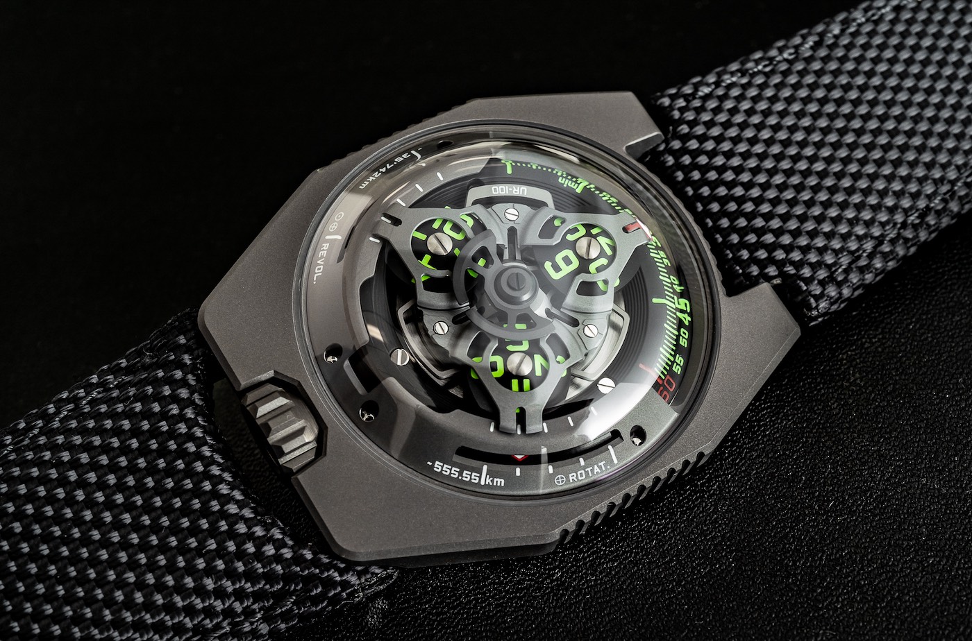 Hands-On Debut: Urwerk UR-100 SpaceTime Watch In GunMetal Hands-On 