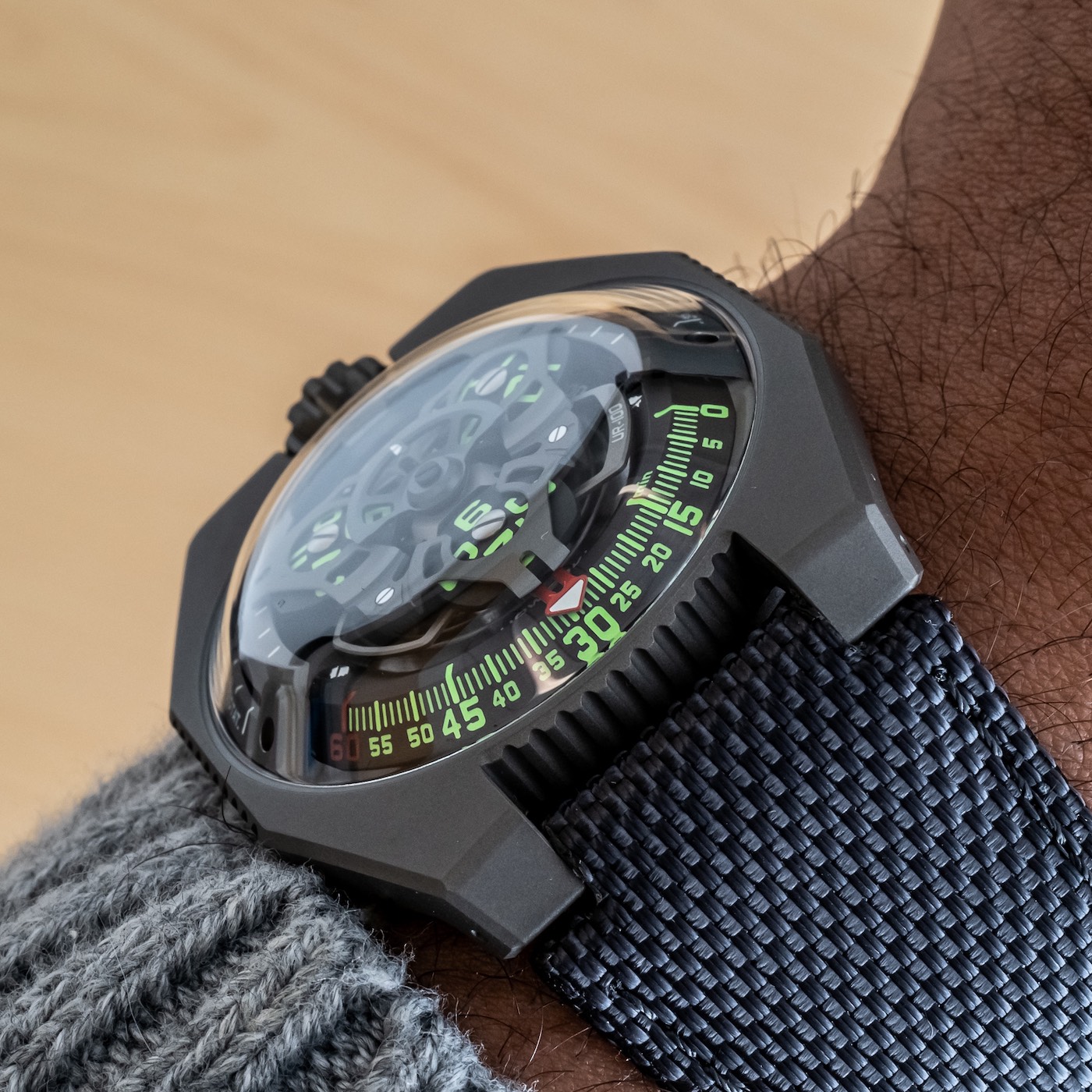 Hands-On Debut: Urwerk UR-100 SpaceTime Watch In GunMetal Hands-On 