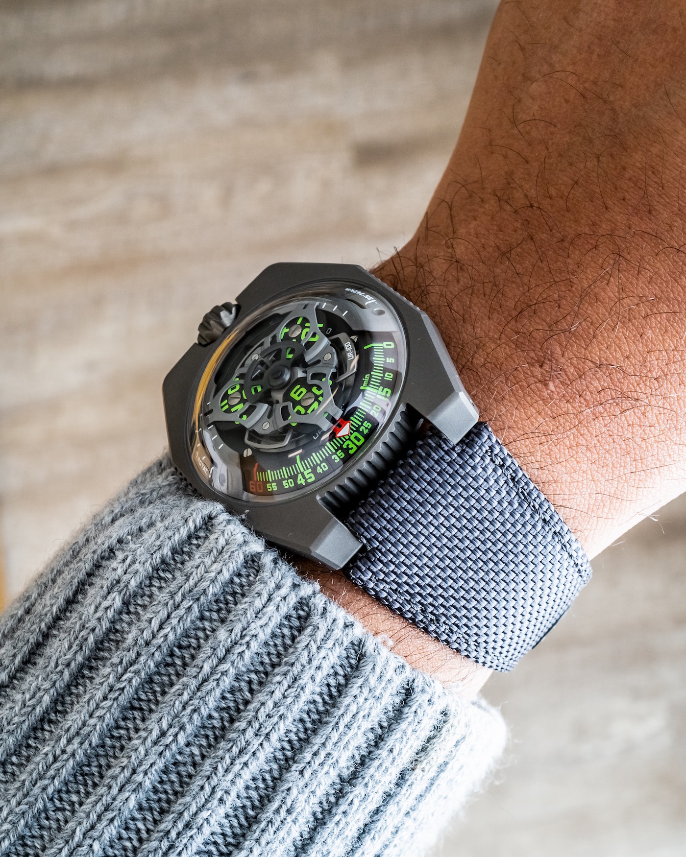 Hands-On Debut: Urwerk UR-100 SpaceTime Watch In GunMetal Hands-On 