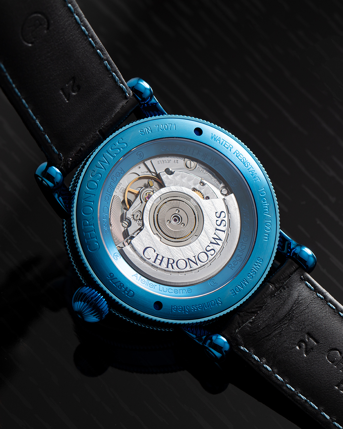 Chronoswiss Debuts New All-Blue Regulator Classic Blue Steel Watch News Watch Releases 