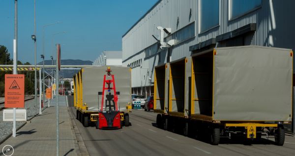 SEAT implements self-driven robots to automate outdoor parts transport