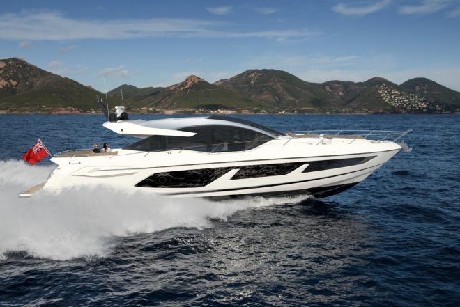 A Sunseeker Predator 74 has arrived in Hong Kong