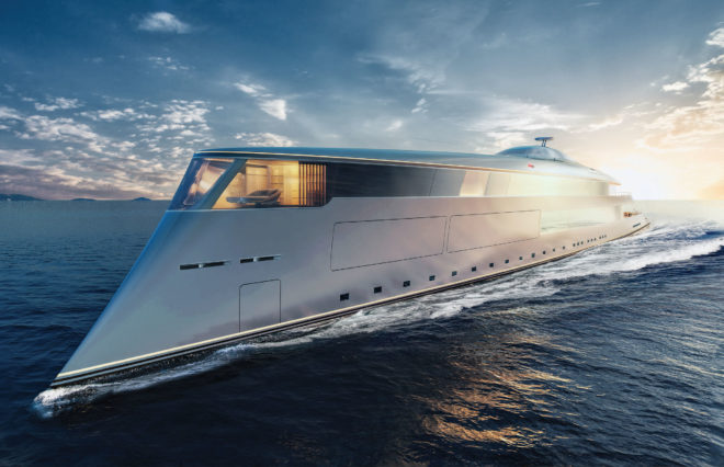 Rendering of the 112m Aqua concept presented by Sinot