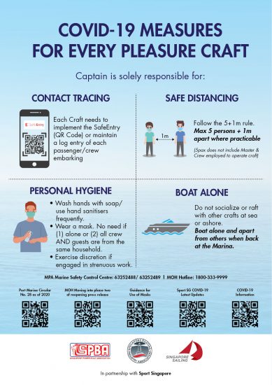 Boating in Singapore: Covid-19 measures for every pleasure craft
