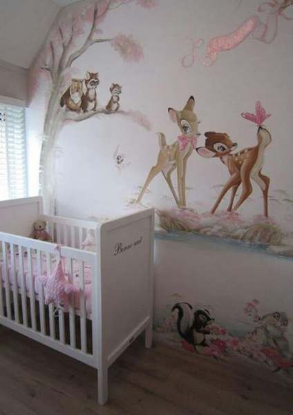 45 Ideas Baby Girl Room Themes Disney Wall Murals