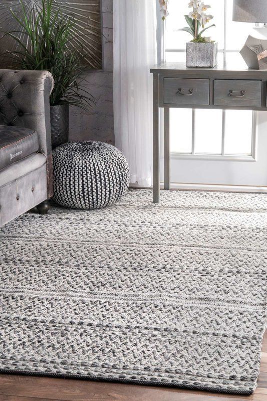 Cordell Cotton Silver Indoor Area Rug