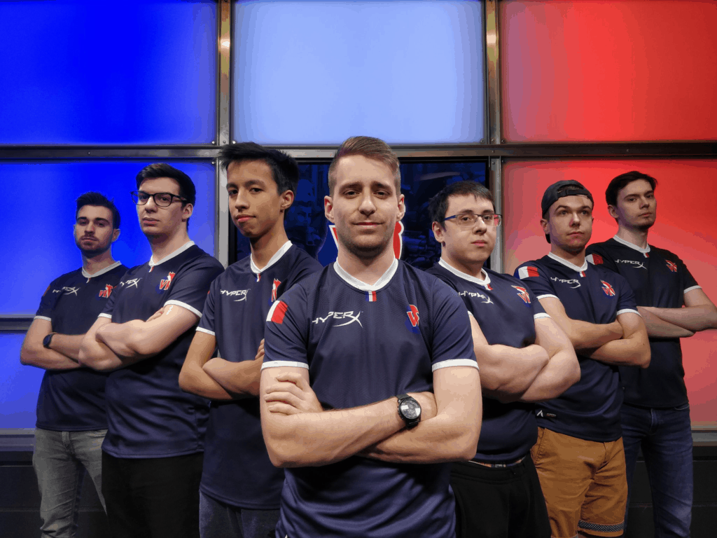 In less than two years, FDGod (third from the left) went from incognito to a member of Team France in the OWWC