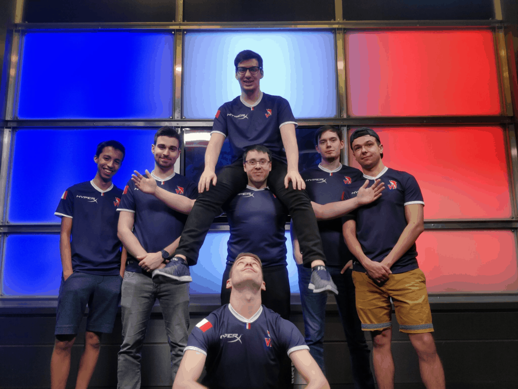 FDGod, on the left, with the national French team