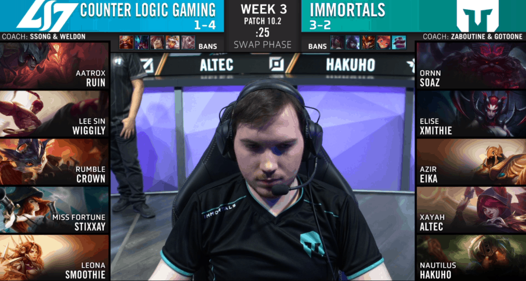League of Legends NA LCS Spring 2020 week 3 day 3 monday night league CLG v Immortals imt