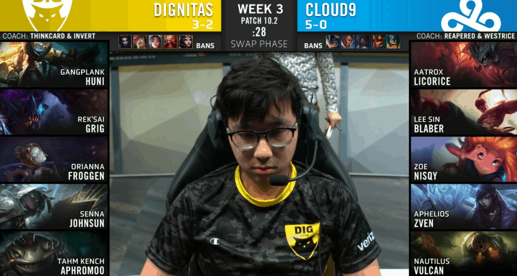 League of Legends NA LCS Spring 2020 Dignitas DIG vs Cloud9 C9