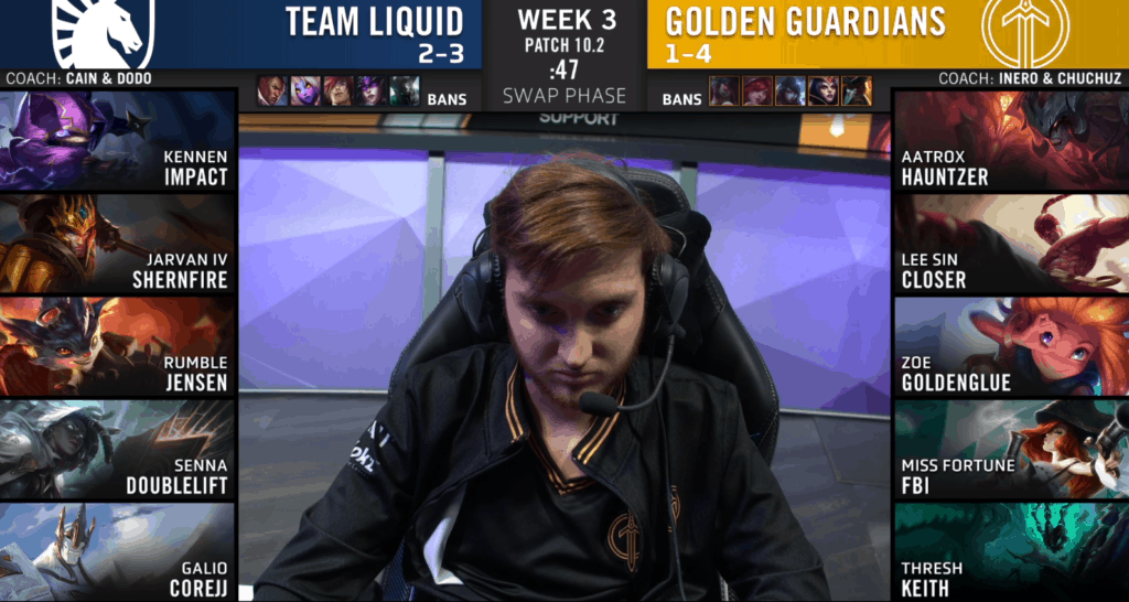 League of Legends NA LCS Spring 2020 week three day three monday night league Team Liquid v Golden Guardians