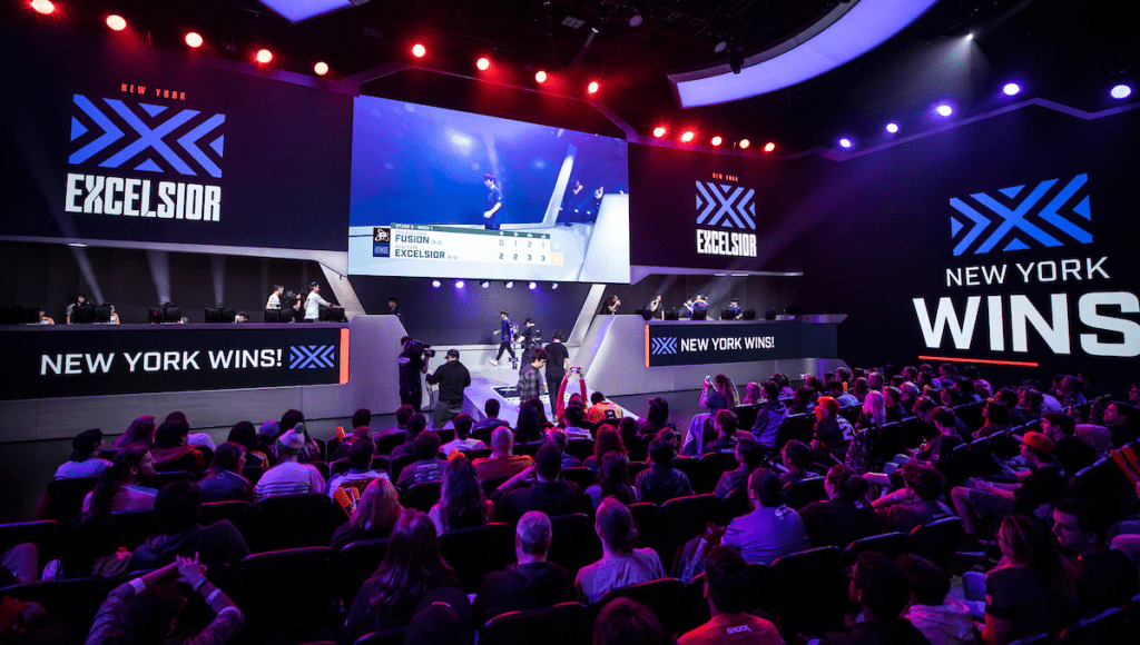 NYXL Overwatch League arena win crowd cheering