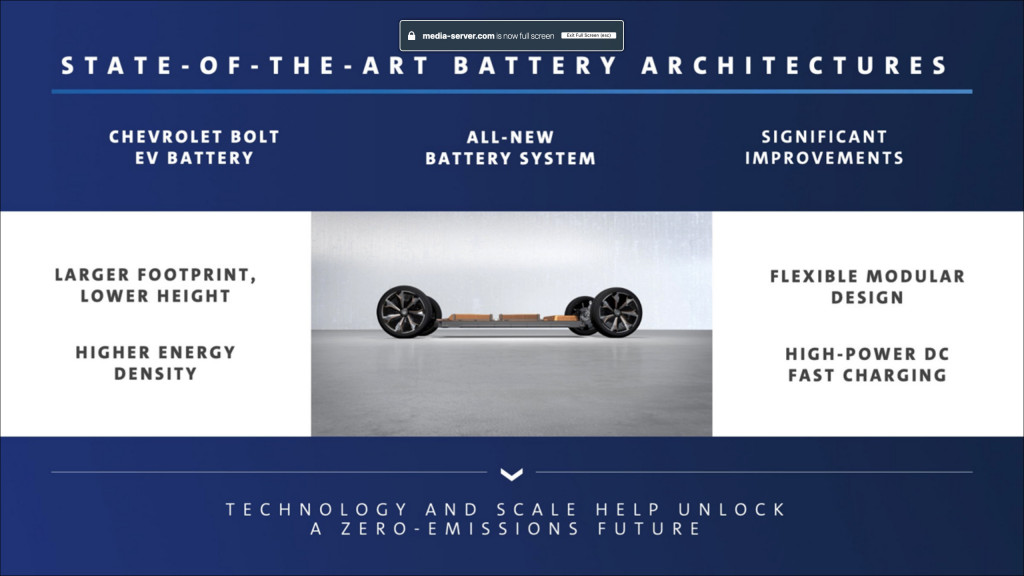 GM BEV3 battery architecture