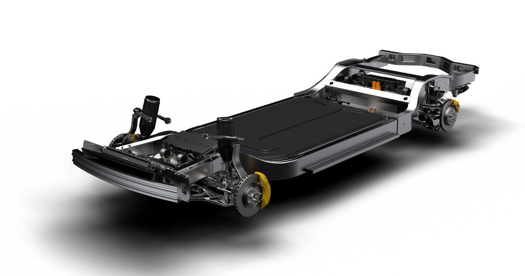 Rivian R1T, R1S chassis