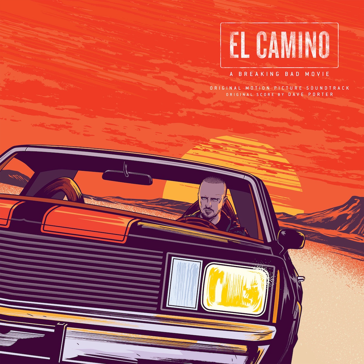 El Camino a Breaking Bad Movie soundtrack mondo vinyl front