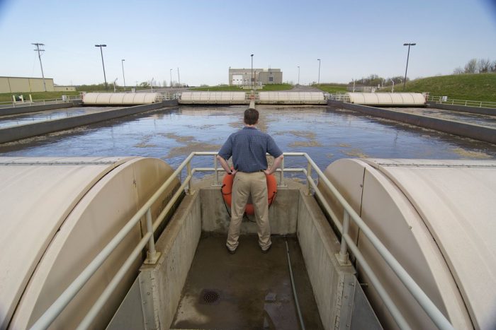 Overlooking a wastewater treatment facility. (Photo CC-licensed by the Minnesota Pollution Control Agency)