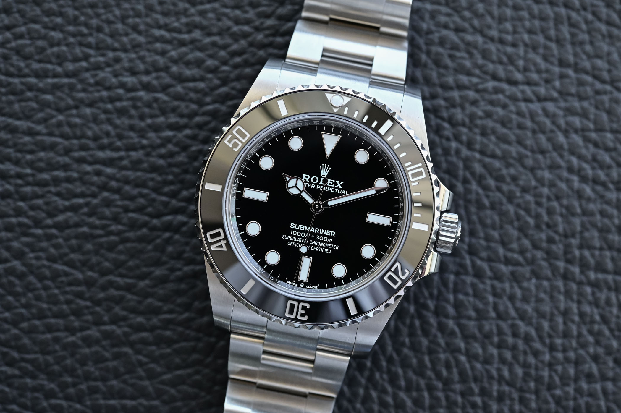 Rolex Submariner 41mm 124060 no-date Steel 2020 - case, dial and bezel