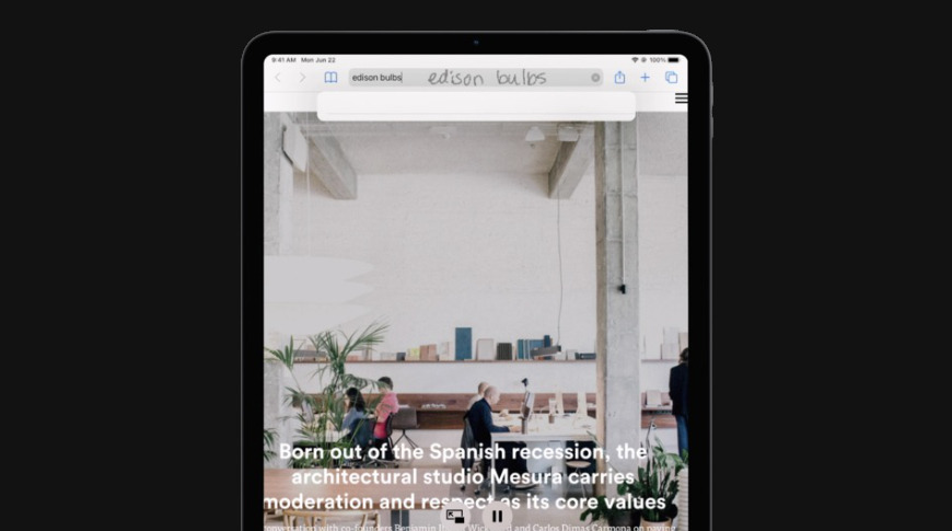 iPadOS 14 lets you write in text boxes with Apple Pencil