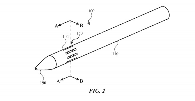 An example of the slitted stylus from the patent application