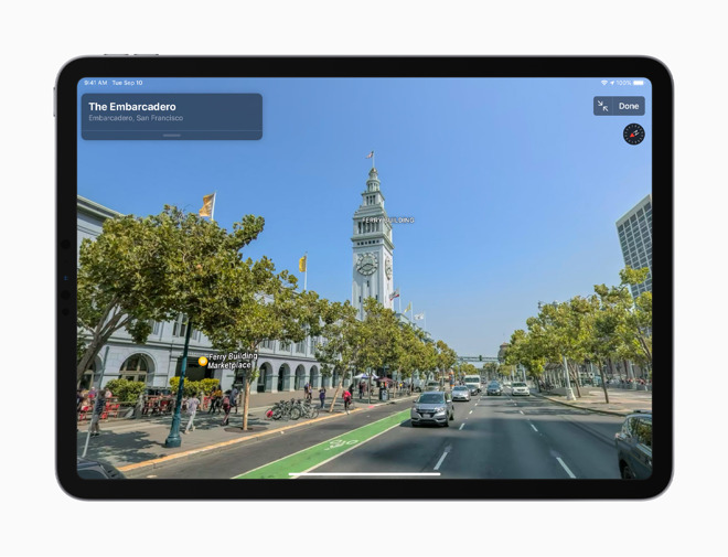 Apple's Look Around, on the iPad