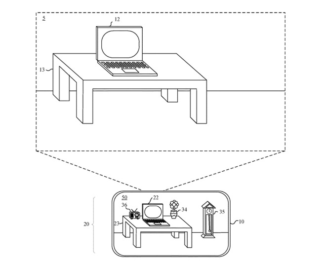 Detail from patent describing how an AR/VR experience could be recorded