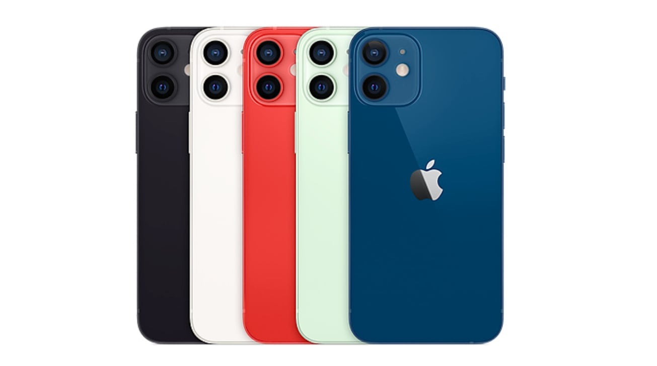 The iPhone 12 mini is available in five colors. 