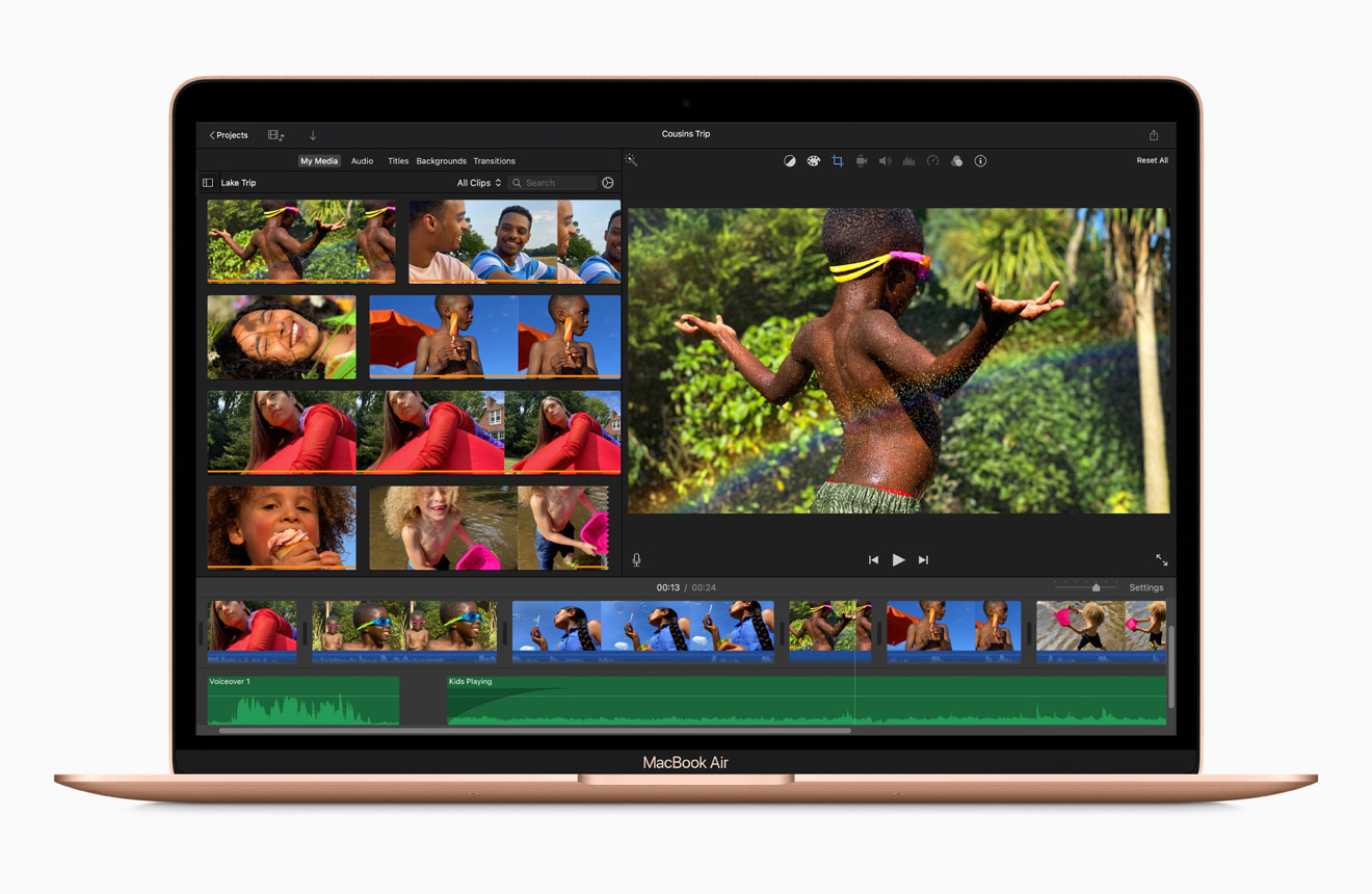 Apple touted the video playback capacity of the M1-based MacBook Air at launch