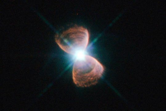 White dwarf in a planetary nebula