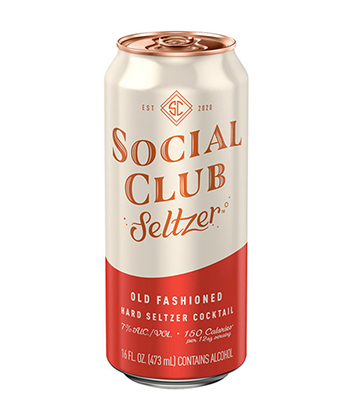 Social Club Old Fashioned Hard Seltzer is one of the best hard seltzers for fall 2020