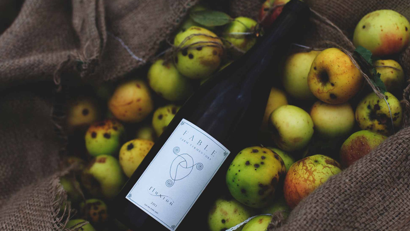 Fable Farm Fermentory makes "dry, alpine white wine" with apples